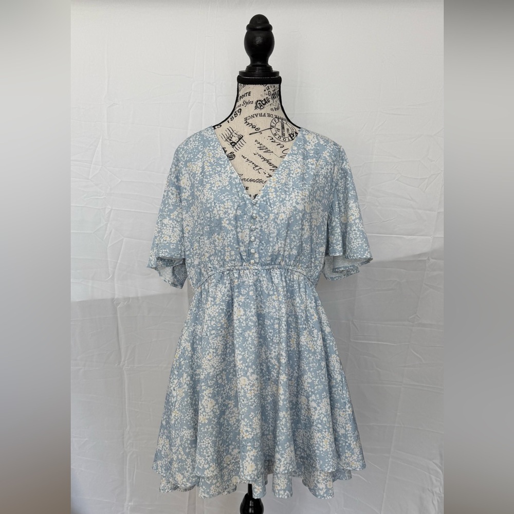 Arula Blue Floral Romper